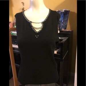 New with tag Black dressy sleeveless top